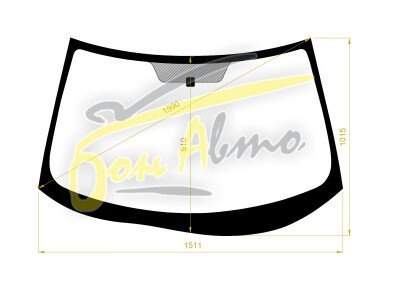 Стекло лобовое MITSUBISHI OUTLANDER 2006-2012 (CW-LHD) 
Бренд: BSG с зеленой полосой