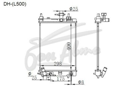Радиатор DAIHATSU TANTO EXE 2009-2014 (L455S) (KF) 
Бренд: TONGSHI PL16AT