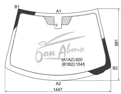 Стекло лобовое SUZUKI KIZASHI 2009-2015 (RE-LHD) место под датчик дождя 
Бренд: ZDG
