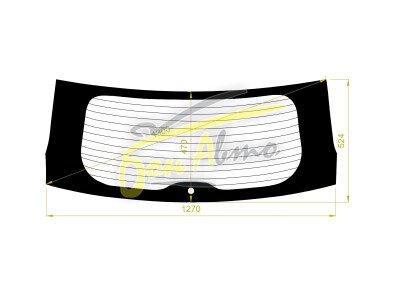 Стекло заднее с обогревом HONDA JADE 2015- (FR4) 
Бренд: BSG Тонированное