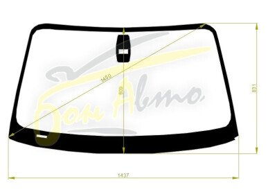 Стекло лобовое BMW 1-SERIES 2004-2011 (E87-5d h/b) место под датчик дождя 
Бренд: КМК с синей полосой