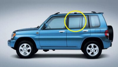 Стекло боковое MITSUBISHI PAJERO IO 1998-2007 (H76-5d) RD/LH 
Бренд: BSG