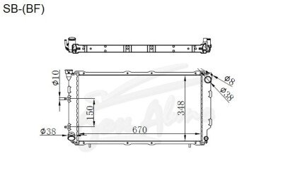 Радиатор ISUZU ASKA 1990-1994 (BCK,BCL,BCM) (EJ18-20,EJ20-T) 
Бренд: TONGSHI PL16AT