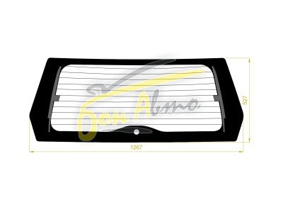 Стекло заднее с обогревом DAIHATSU YRV 2000-2005 (M200) 1 отверстие 
Бренд: BSG