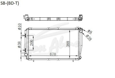 Радиатор SUBARU FORESTER 1996-2002 (SF5-9)(BD) (EJ20-T) 
Бренд: TONGSHI AL36AT