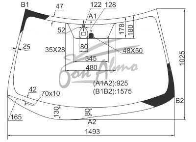 Стекло лобовое MITSUBISHI ASX 2010- (GA1-3-RHD) место под датчик дождя 
Бренд: BENSON