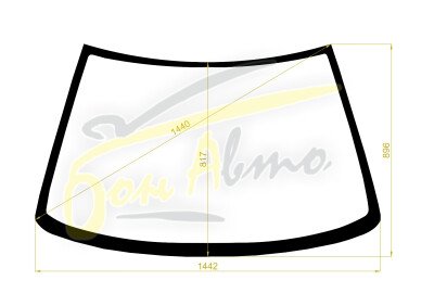 Стекло лобовое TOYOTA SPRINTER TRUENO 1987-1991 (AE91) 
Бренд: BSG с зеленой полосой