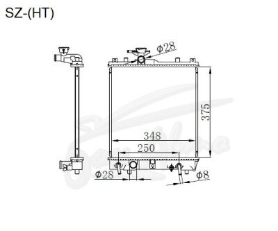Радиатор CHEVROLET CRUZE 2000-2008 (HR51-82) (M13-15) 
Бренд: TONGSHI AL32AT