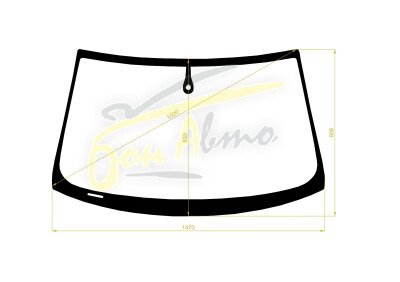 Стекло лобовое AUDI S6 2004- (C6-4d sed) место под датчик дождя молдинг, 
Бренд: BENSON