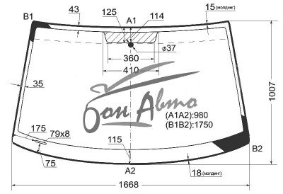 Стекло лобовое VOLKSWAGEN CARAVELLE 2003-2015 (7HM) 
Бренд: КМК с синей полосой