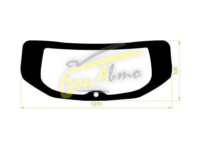 Стекло заднее с обогревом LEXUS UX 2018- (AA10) 1 отверстие молдинг, 
Бренд: BENSON Тонированное