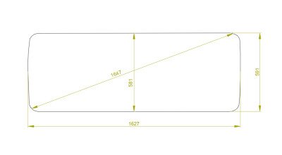 Стекло лобовое KENWORTH C500 2006- (1627*591*) 
Бренд: BENSON