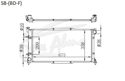 Радиатор SUBARU LANCASTER 1995-1998 (BG9) (EJ18-20) 
Бренд: TONGSHI PL16AT