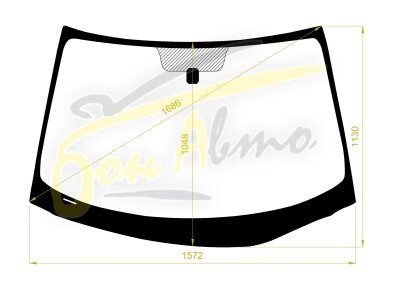 Стекло лобовое NISSAN MURANO 2002-2008 (TZ50-LHD) 
Бренд: BENSON с синей полосой