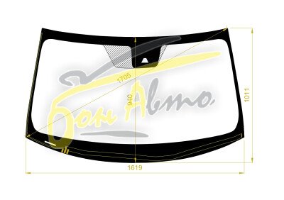 Стекло лобовое HONDA PILOT 2015-2022 (YF5-LHD) обогрев щеток, место под 1 камеру, 
Бренд: КМК