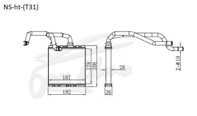 Радиатор отопителя NISSAN DUALIS 2006-2014 (J10) 
Бренд: TONGSHI AL26