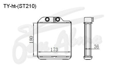 Радиатор отопителя TOYOTA CALDINA 1992-2002 (ST190)(1996-) 
Бренд: TONGSHI AL36