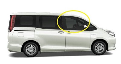 Стекло боковое TOYOTA NOAH 2014-2022 ZR80 FD/RH фурнитура, 
Бренд: BENSON