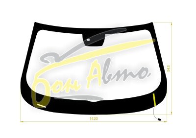 Стекло лобовое HAVAL F7 2019-2024 (SUV-LHD) обогрев щеток, место под датчик дождя (квадрат), молдинг, фурнитура, 
Бренд: FYG