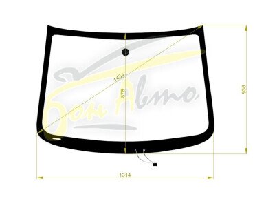 Стекло лобовое DAEWOO MATIZ 2009-2015 (M300) обогрев щеток 
Бренд: ZDG с синей полосой
