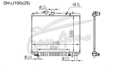 Радиатор DAIHATSU TERIOS LUCIA 2002-2003 (J111G)(25) (EF) 
Бренд: TONGSHI PL16AT