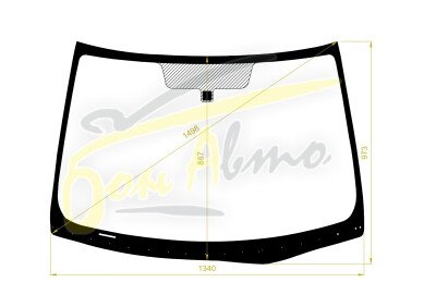 Стекло лобовое DODGE TRAZO 2008- (C11-LHD-4d sed) 
Бренд: BENSON с синей полосой