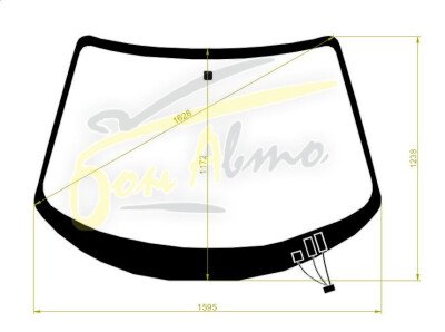 Стекло лобовое HONDA ELYSION 2003-2013 (RR1-RHD) обогрев щеток 
Бренд: ZDG