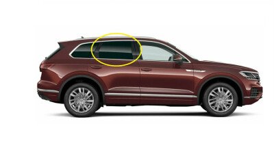 Стекло боковое VOLKSWAGEN TOUAREG 2018- CR7 LRD/RH фурнитура, 
Бренд: BENSON Тонированное