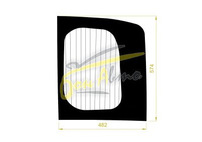 Стекло заднее с обогревом HONDA STEPWGN 2015-2022 (RP1-R) 
Бренд: BENSON Тонированное