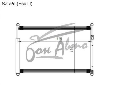 Радиатор кондиционера SUZUKI GRAND VITARA 2005-2016 (TD54) 
Бренд: TONGSHI AL16