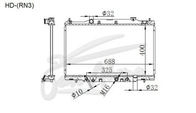 Радиатор HONDA STREAM 2000-2006 (RN3-5) (K20A) 
Бренд: TONGSHI PL26AT