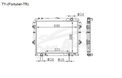 Радиатор TOYOTA HILUX 2004-2015 (AN10) (2TR) 
Бренд: TONGSHI PL26AT