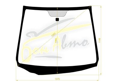 Стекло лобовое HONDA FIT 2007-2013 (GE-RHD-5d) 
Бренд: BSG с синей полосой