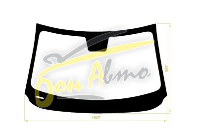 Стекло лобовое CHANGAN UNI-V 2021- (LHD) фурнитура, 
Бренд: BENSON