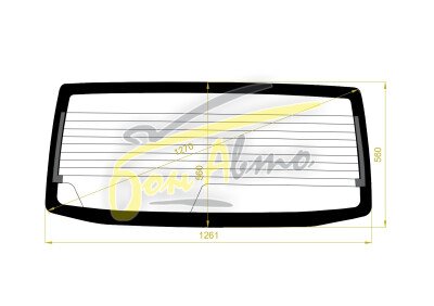 Стекло заднее с обогревом NISSAN CLIPPER 2003-2012 (U71V) 
Бренд: ZDG