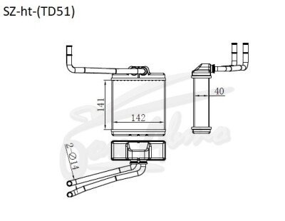 Радиатор отопителя MAZDA PROCEED LEVANTE 1995-1997 (TF,TJ51-61) 
Бренд: TONGSHI AL40
