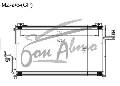 Радиатор кондиционера FORD IXION 1999-2005 (CP) 
Бренд: TONGSHI AL16