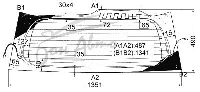 Стекло заднее с обогревом TOYOTA LAND CRUISER PRADO 2009-2023 (GRJ150) 
Бренд: YHG