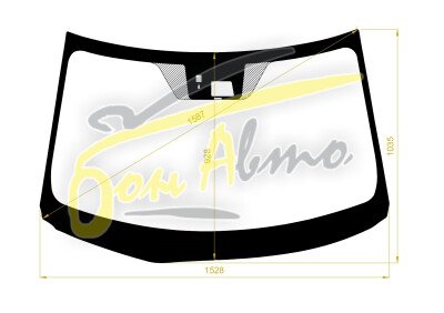 Стекло лобовое MITSUBISHI ECLIPSE CROSS 2017- (GK-RHD) место под 1 камеру, место под датчик дождя, 
Бренд: ZDG