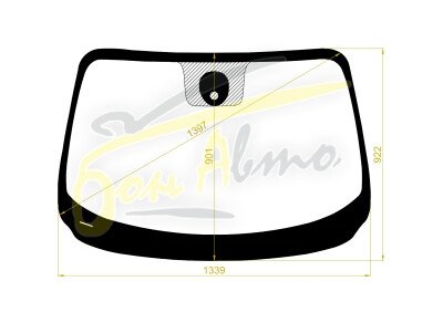 Стекло лобовое NISSAN JUKE 2010- (F15-LHD) место под датчик дождя 
Бренд: BENSON