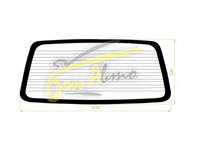 Стекло заднее с обогревом KIA PREGIO 1995-2003 () 
Бренд: BSG