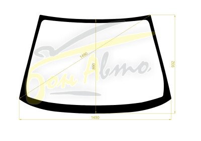 Стекло лобовое NISSAN AD 1999-2006 (Y11) 
Бренд: BENSON с серой полосой