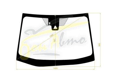 Стекло лобовое TOYOTA PRIUS 2015-2023 (ZVW50-RHD) место под 1 камеру, место под датчик дождя, антенна, 
Бренд: ZDG