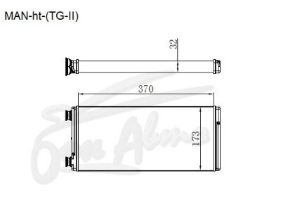 Радиатор отопителя MAN TG-SERIES 2000- ()(2 вид) 
Бренд: TONGSHI AL32