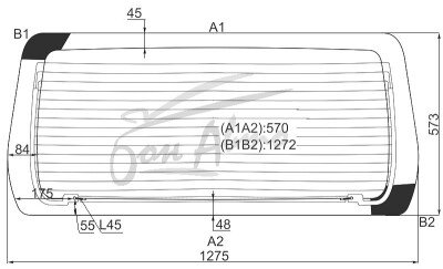 Стекло заднее с обогревом NISSAN SERENA 1999-2005 (C24-2001-1275*573) 
Бренд: BSG