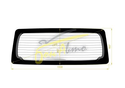 Стекло заднее TOYOTA GRAN MAX 2008- (S400-б/обогр) 
Бренд: ZDG