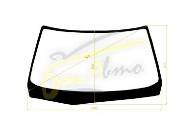 Стекло лобовое TOYOTA CROWN 1999-2003 (GS170-RHD) 
Бренд: BSG с зеленой полосой