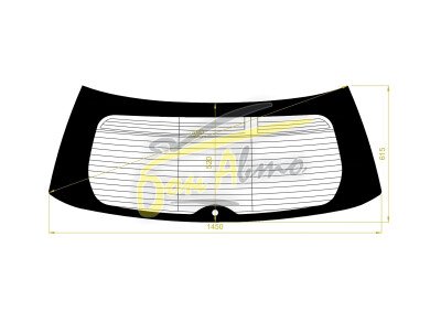 Стекло заднее с обогревом SUBARU LEGACY 2003-2009 (BP-5d wag) 1 отверстие 
Бренд: FYG