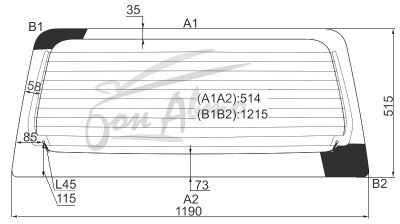 Стекло заднее с обогревом NISSAN OTTI 2006-2013 (H92W) 
Бренд: BENSON