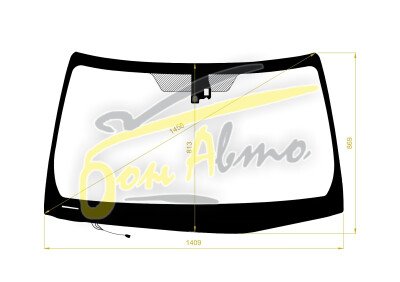 Стекло лобовое LEXUS RC 2014- (AVC10-LHD) обогрев щеток, место под датчик дождя, молдинг, 
Бренд: BENSON